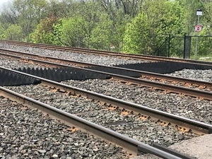 N GAUGE 1/148 Customizable Rubber Anti-Trespass Panels  platm & lines 2pc Studio - Picture 1 of 6