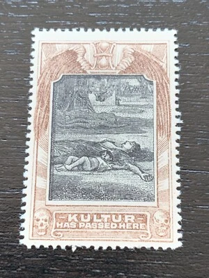 SELLO DE GRAN BRETAÑA 1915 PRIMERA GUERRA MUNDIAL KULTER HA PASADO Foto 1 de 2