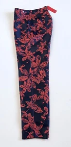 Carolina Herrera Silk Mix Formal Floral Pant.NWT Retail $480 Price $195 Size 2 - Picture 1 of 8