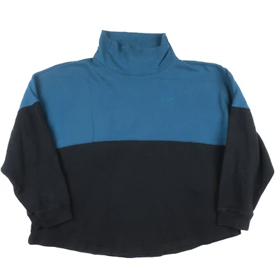 PINK Victorias Secret Sweatshirt Womens XXL Blue Black Oversized Logo Pullover - Image 1 of 4