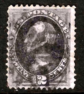 Sc #162 NYFM 31-37 Fancy Cancel Hamilton 12 Cent Banknote 1871-1875 US 91E71 - Picture 1 of 2
