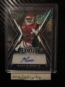 2023 Leaf Exotic Marvin Mims RC Autograph #’d 7/7