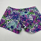 Lilly Pulitzer 5" Callahan Knit Shorts Navy Pink In The Garden Stretch 4