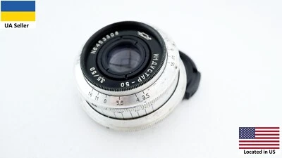 Vintage SLR Silver KMZ Industar 50 3,5 50mm Zenit lens M39 portrait L39 - Image 1 of 4