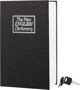 Home Dictionary Diversion Metal Secret Safe Lock Box,Hidden Safe，Stash Safe Box - Picture 1 of 6