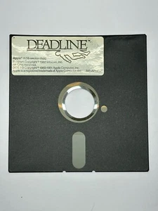 Deadline Computer Game for Apple II 1982 FLOPPY DISK ONLY 5.25" - Picture 1 of 2