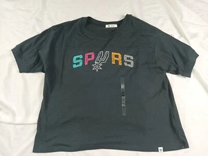 NEU San Antonio Spurs '47 Shirt Damen Flunt schwarz T-Shirt Größe Medium - Bild 1 von 4