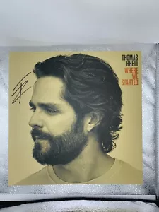 Thomas Rhett Where We Started Limited Edition Blue Vinyl Autographed - Foto 1 di 5