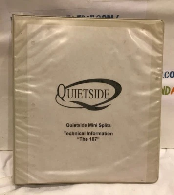 QUIETSIDE MINI SPLITS ТЕХНИЧЕСКАЯ ИНФОРМАЦИЯ «107» 3 РУКОВОДСТВО ПО ОХЛАЖДЕНИЮ.   - Изображение 1 из 3