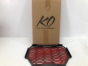 KO OFFROAD METAL GRILL BLACK/RED -- 14-18 POLARIS RZR 900 1000 XP - Picture 1 of 2