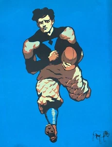 14462.Decor Poster print.Room home wall art design.Early Yale Football player - Picture 1 of 1