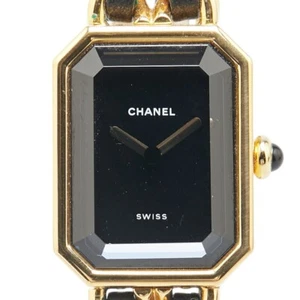 Orologio CHANEL Premiere Misura: L H0001 Quarzo Quadrante Nero Donna 【Usato】 - Foto 1 di 9