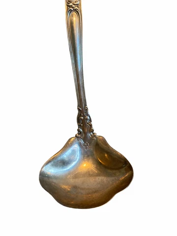 Chantilly Gorham 1950 Cream Ladle 5 7/8" Sterling Silver Monogram Rococo Cover