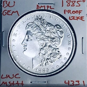 1885 O BU MORGAN SILVER DOLLAR UNC MS+++ DMPL U.S. MINT RARE COIN 4331 - Picture 1 of 3