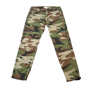Ralph Lauren Mujer Novio Chinos Camuflaje Cónico W30 L28 * Ejército Militar - Imagen 1 de 13