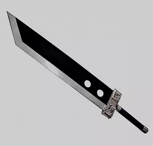 Steel Cloud Strife Buster Sword Replica with Leather Sheath - Picture 1 of 3