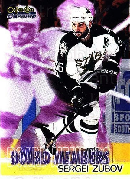 1998-99 O-Pee-Chee Chrome Board Members #7 Sergei Zubov - Image 1 of 1
