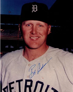 Bob Anderson 1963 Detroit Tigers AUTOGRAFATO FIRMATO 8x10 foto 1957 Chicago Cubs - Foto 1 di 1