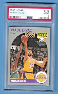1990 Hoops Vlade Divac Lakers #154 Rookie PSA 9 #44258304 HOF 2019 - Picture 1 of 2