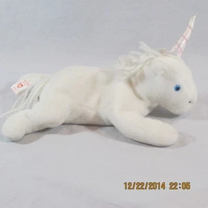 Ty Beanie Baby Mystic Einhorn Plüsch irisierend Horn Garn Haare 1993 ohne Etikett - Bild 1 von 4