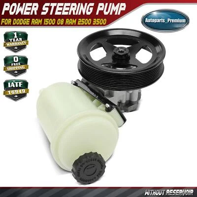 Power Steering Pump w/ 8-Groove Pulley for Dodge Ram 1500 2500 3500 7696974161 - Image 1 of 4