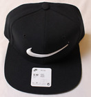 Nike Sportswear Pro Swoosh S/M Snapback Cap Hat Black FV5522-010 Green UV