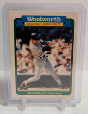 1990 Topps Woolworth Baseball Highlights #12 Card Dwight Evans Red Sox MINT NEW