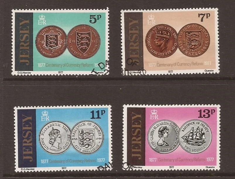 1977 Jersey, Currency Reform, Fine Used Set of Stamps, SG 171-4 #26 - Image 1 of 1