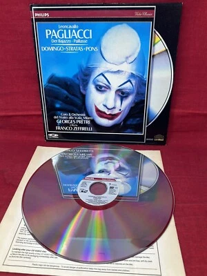 Leoncavallo Pagliacci Opera LaserDisc Movie Franco Zeffirelli Domingo Stratas - Image 1 of 4