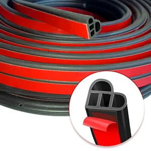 Protector de cerradura de borde de puerta moldura de sello de goma automático para automóvil de 26 pies tira climática - Imagen 1 de 7