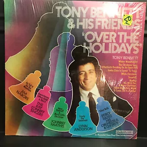 Christmas TONY BENNETT & HIS FRIENDS OVER THE HOLIDAYS Stereo Vinyl Lp Record - Picture 1 of 6