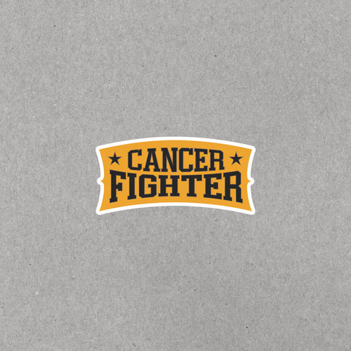 Cancer Fighter Yellow Ribbon Support Sticker for Patients & Survivors ...