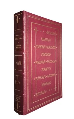 ARTHUR MILLER Timebends A Life Book Franklin Library 1st Ed SIGNED Leather 1987 - Image 1 of 4
