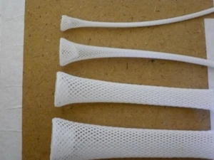 WHITE BRAIDED EXPANDABLE SLEVING - 1/8" THRU 3/4" --- 5 thru 25 feet - Picture 1 of 1