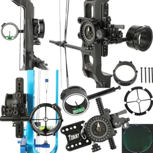 1 Pin Compoundbogen Sight Visiere Pointer Micro Einstellbare Bogenschießen Jagd - Picture 1 of 29