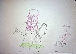 The Many Adventures of Winnie the Pooh Hand-Drawn Production RABBIT Pencil - Picture 1 of 2