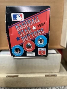 1991 All Star Buttons Unopened Box Of 36 Packs - Picture 1 of 1