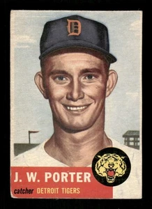 1953 Topps Baseball 211 J.W. Porter trimmed BXCP40 - Picture 1 of 2