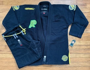 SHOYOROLL ALBINO & PRETO COMP 2014 LOTE ESTÁNDAR 30 GI JIU JITSU BJJ NEGRO A3H - Imagen 1 de 14