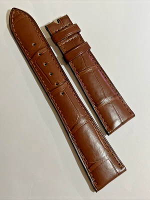 Patek Philippe Watch Strap C15-B 22 x 16 mm Brown Alligator Swiss Made Authentic - Image 1 of 4