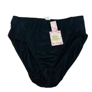 Vintage USA Black Sheer Inky Black Nylon Lace Panty Brief Womens 44/46 - Picture 1 of 9