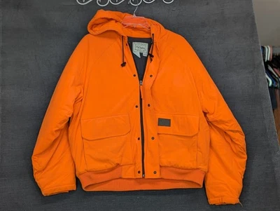 Chaqueta De Colección Walls Naranja Brillante Caza Cremallera Completa A Presión Suave Vellón Talla Grande Foto 1 de 4