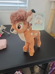 Vintage Disney GUND 12 inch Bambi Plush Toy Stuffed Animal w Butterfly-With Tag - Picture 1 of 9