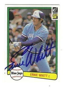 Autographed Signed 1982 Donruss Ernie Whitt Toronto Blue Jays Card #381 w/COA - Picture 1 of 1