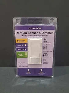 Lutron MSCL-OP153MH-WH White 120V Motion Light Sensor and Digital Dimmer - Picture 1 of 3