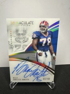 2018 Panini Immaculate Careers Bruce Smith Auto /10 #IC-BS Bills - Picture 1 of 2