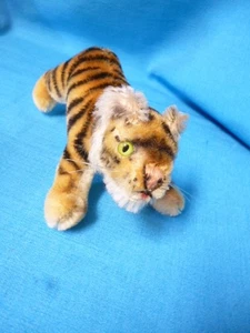 Vintage STEIFF kleiner laufender Tiger 7" Mohair - Bild perfekt! - Bild 1 von 7