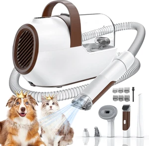 Aspirapolvere Toelettatura Cani, Kit Toelettatura Cani con Tagliaunghie Tagliaunghie Pet, 3 Aspirazioni M - Foto 1 di 12