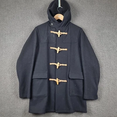 Abrigo de Lona FIDELITY EE. UU. Para Hombre L Grande Azul Marina de los Estados Unidos Militar Palanca Lana Con Capucha Foto 1 de 4