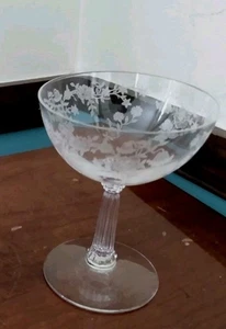 Fostoria " Bouquet " Cordial Sherbet Wine Cocktail Glass - Picture 1 of 3